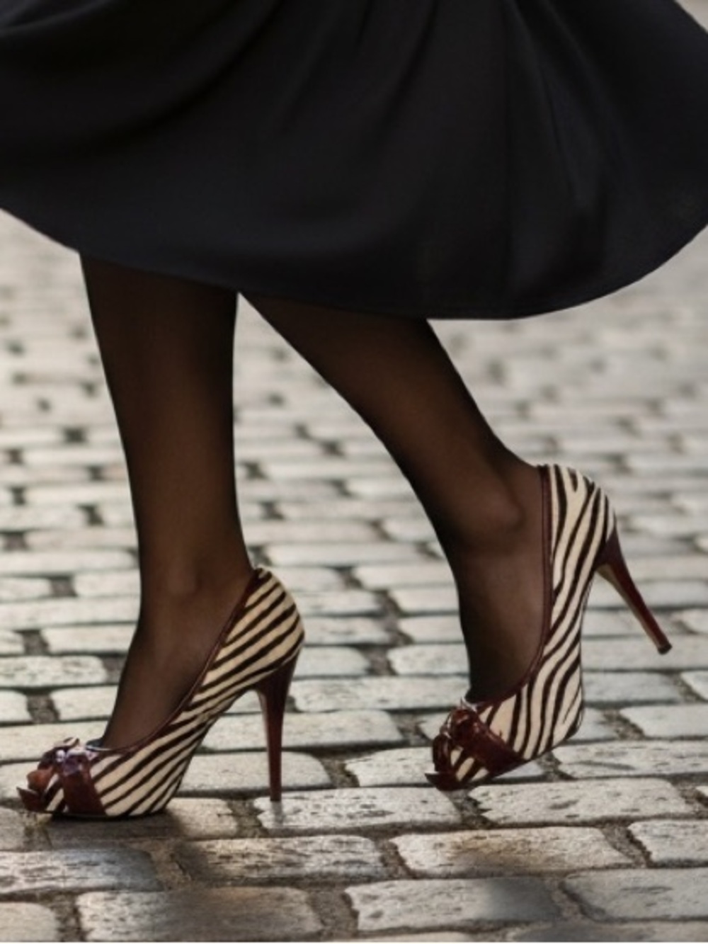 Steve Madden Zebra Print & Red Cowhide and Red Patent Leather Mix Heels 8.5